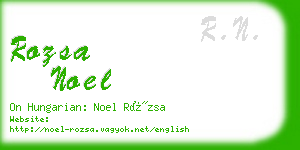 rozsa noel business card